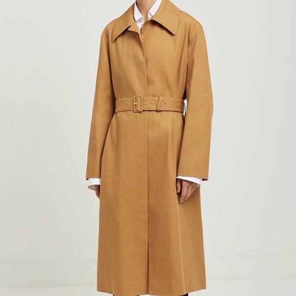 The Row Jackets & Blazers - NWT The Row Rundi belted linen cotton coat in ochre